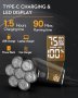 Нов Иновативен 7D Мъжки Бръснач, IPX7, 3 Скорости, LED Дисплей, снимка 5