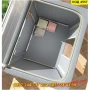 Сгъваема кутия с метална рамка и два прозореца – сив цвят - КОД 4457 С ДВА ПРОЗОРЕЦА, снимка 2