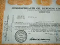 Сертификат за притежание на 100 акции (САЩ) | Commonwealth Oil Refining Inc | 1961г., снимка 3