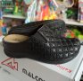 Черни дамски чехли с бродерия на ток 5см, снимка 2