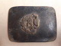 Стара бронзова тока за колан, снимка 1 - Антикварни и старинни предмети - 36126753