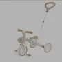 Нова, неизползвана триколка с родителски контрол 3в1 GLOBBER LEARNING TRIKE PLUS ECOLOGIC, бежова. Л, снимка 1