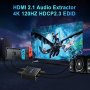 Нов Аудио конвертор HDMI към HDMI SPDIF/4K 120Hz HDMI 2., снимка 8