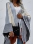 Дамска широка модна жилетка с цветни блокове, 2цвята - 023, снимка 6