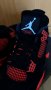 Nike Air Jordan 4 Red Thunder Нови Оригинални Мъжки Обувки Кецове Маратонки Размер 44 Номер 28см , снимка 2