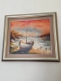 Картина „ Залез“ , маслени бои, художник Светозар Петров , снимка 2
