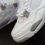 Nike Air Jordan 4 Retro White Oreo Нови Оригинални Обувки Размер 41 Номер Бели , снимка 4