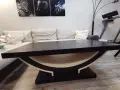 Холна маса венге с кожа, снимка 1