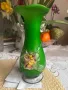 Стара стъклена ваза, снимка 6