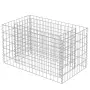 vidaXL Габион повдигната леха, поцинкована стомана, 90x50x50 cм, снимка 3