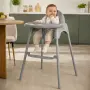Детско столче за хранене, сиво, снимка 1