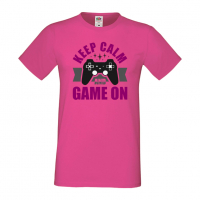 Мъжка тениска Keep Calm And Game On, снимка 6 - Тениски - 36193298