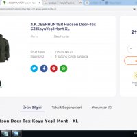 DEERHUNTER HUDSON DEER-TEX Stretch Jacket за лов размер XL яке еластично водонепромукаемо - 182, снимка 2 - Якета - 39195700