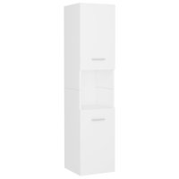 Комплект мебели за баня, бял, ПДЧ, снимка 4 - Шкафове - 42238616