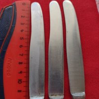 Три много здрави ножа стари от соца неръждаема стомана - 7822, снимка 3 - Прибори за хранене, готвене и сервиране - 34780975