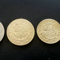 Монети. Тунис. 1 динар, 20, 50 и 100 милима.   4 бройки., снимка 4 - Нумизматика и бонистика - 36089014