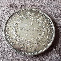 10 франка 1965 Франция СРЕБРО сребърна монета в качество 4, снимка 1 - Нумизматика и бонистика - 41372838