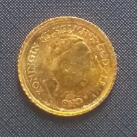  Златна монета 1 Гулден , снимка 2 - Нумизматика и бонистика - 44687361