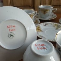 Стар български порцелан чаши за чай кафе, снимка 2 - Антикварни и старинни предмети - 33817732