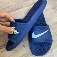Оригинални спортни тъмно сини чехли Nike! 37 н, снимка 2 - Чехли - 44699045