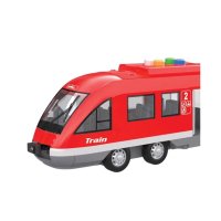 Детски трамвай с звук и светлина, Мащаб 1:16, Пластмаса, Метал, 3+ години, Многоцветен, снимка 2 - Електрически играчки - 41903760