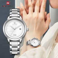Дамски часовник NAVIFORCE Clarity SIlver/White 5008 SW., снимка 2 - Дамски - 34745000