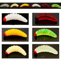 Силиконови червей за риболов, потъващи, снимка 1 - Такъми - 40160333