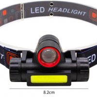 LED челник фенер за глава акумолатерен , риболов туризъм къмпинг, снимка 5 - Къмпинг осветление - 35854772