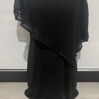 Къса черна рокля размер M/L, снимка 1 - Рокли - 40958556