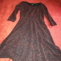Стилна дамска рокля-Размер S, снимка 1 - Рокли - 36058823