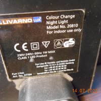 Livarno lux LED Plug 3 Colour Change Night Light, снимка 8 - Други - 41636177