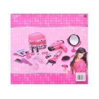 Детски фризьорски комплект с 16 аксесоара, За Момиче, Розов, снимка 2 - Други - 41661187