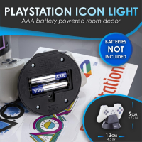 Подаръчен комплект PlayStation Часовник Бутилка Лампа Стикери Лицензиран Paladone, снимка 7 - Аксесоари - 44650754