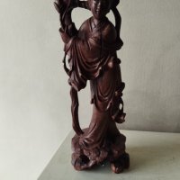 стара дървена статуетка, снимка 1 - Други ценни предмети - 42166089