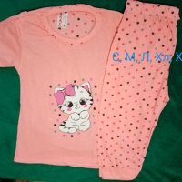 Дамски памучни пижами , снимка 4 - Пижами - 41635203