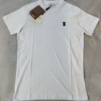 Burberry мъжка тениска фланелка блуза бяла 100% памук у имат унисекс , снимка 13 - Тениски - 40353254