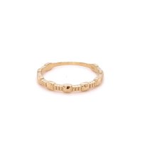 Златен дамски пръстен 1,56гр. размер:55 14кр. проба:585 модел:22039-2, снимка 1 - Пръстени - 44262166
