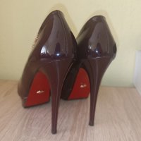 Дамски обувки на висок ток Liici (цвят бордо, 38 размер), снимка 2 - Дамски обувки на ток - 44339056