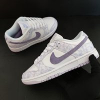 Nike Dunk Purple Aura Lavender White Нови Оригинални Дамски Обувки Маратонки Размер 37 37.5 Номер , снимка 13 - Маратонки - 41087949