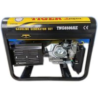 РАЗПРОДАЖБА! Монофазен бензинов генератор Tiger, 5500W, 25L, ел. стартер, с колела, снимка 4 - Генератори - 40755614