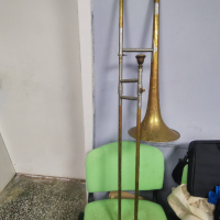 Bb tenor slide trombone - /Germany/ Тенор Цуг Тромбон с твърд куфар, снимка 11 - Духови инструменти - 44699815