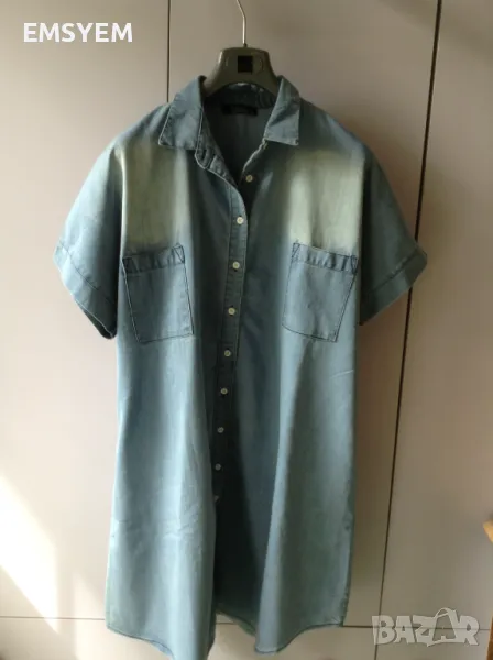 дънкова рокля , деним , размер ХХХЛ, снимка 1