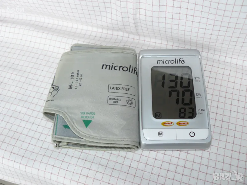 Microlife BP 3MS1 -4K - швейцарски апарат за кръвно налягане, снимка 1