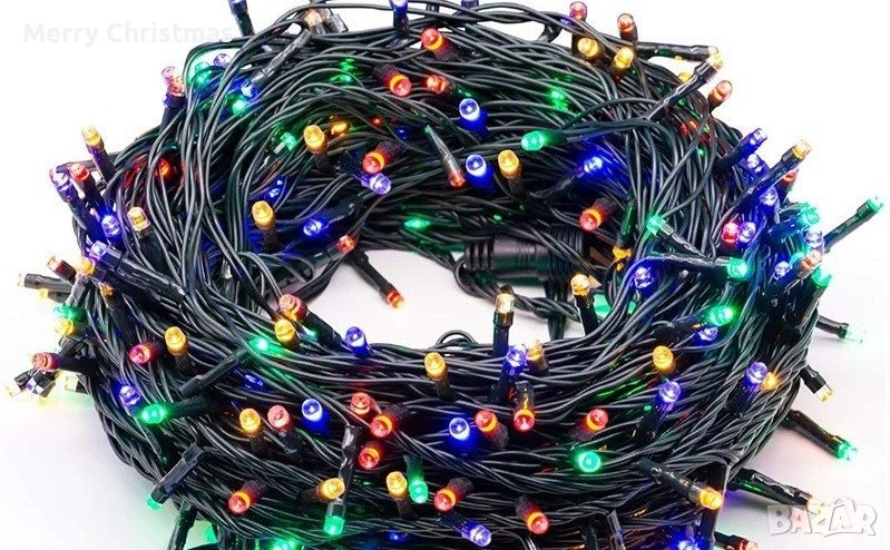 Цветни Коледни лампички , снимка 1