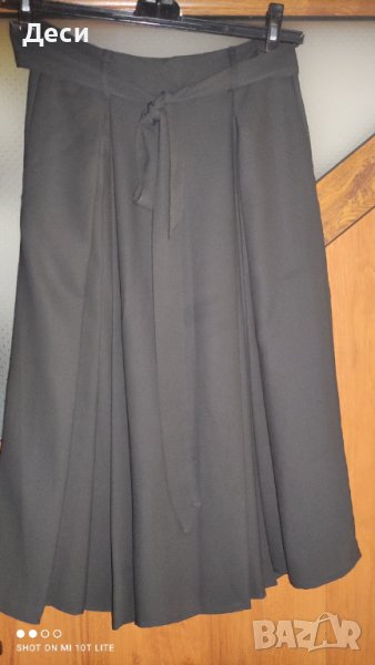 РАЗПРОДАЖБА-черна пола с коланче на H&M, снимка 1