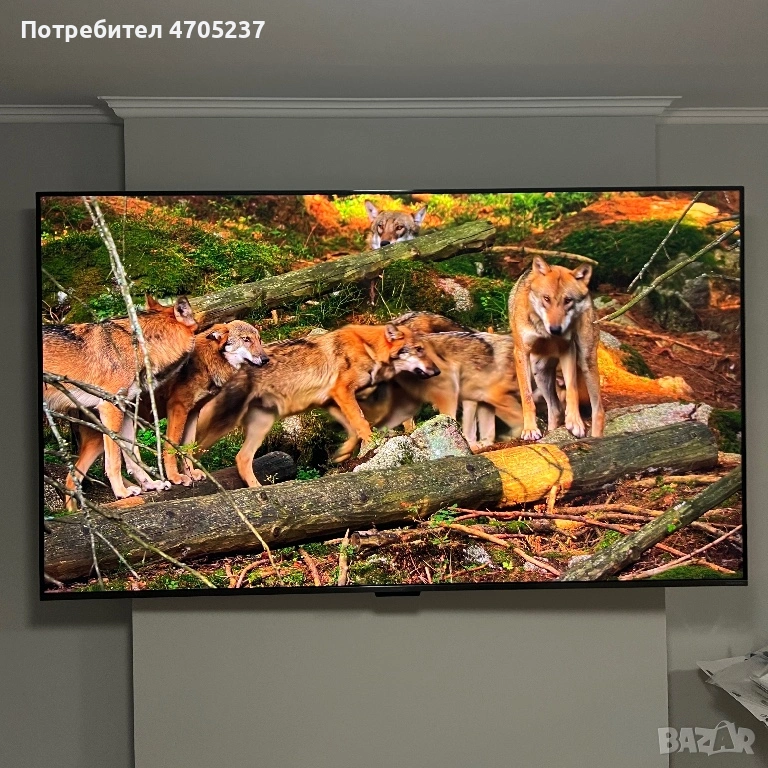 Телевизор Sharp LC-75GP7265E, 75”, QLED, 4K, Ultra HD, Google TV, Сребрист, снимка 1