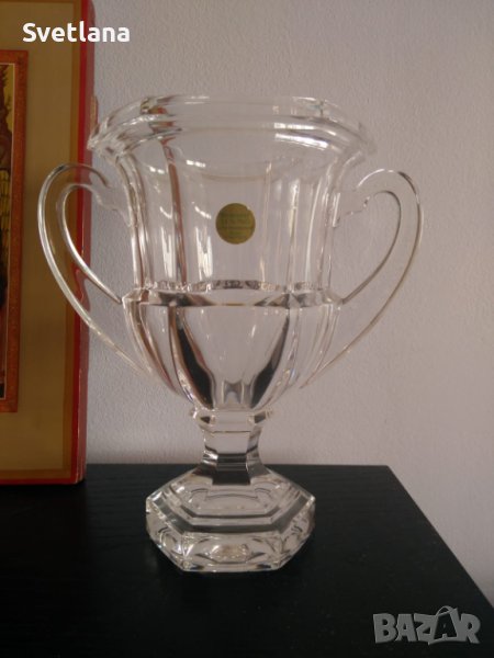 Кристален бокал - ваза, снимка 1