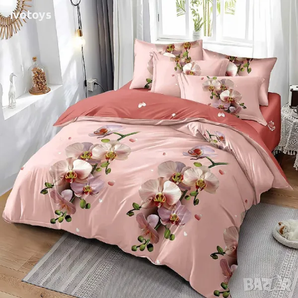 Двулицево спално бельо, 6 части - Модел WS16039, снимка 1