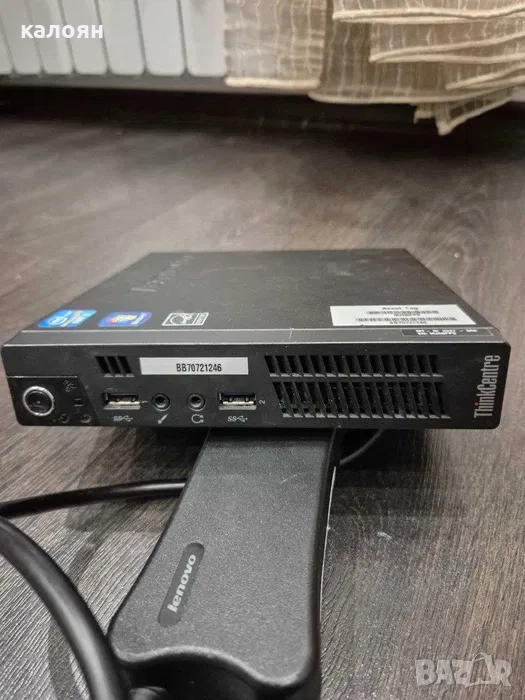 Lenovo ThinkCentre M92p Tiny – i3-3220T, 8GB RAM, 1TB HDD, снимка 1