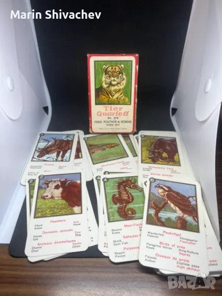 Карти животински квартет - Ferd. Piatnik & Söhne Wien - Nr. 279, снимка 1